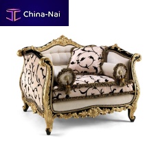 Classic armchair P414fabricwith removable cushionwhite