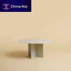 Contemporary coffee table Firemetalmetal baseround
