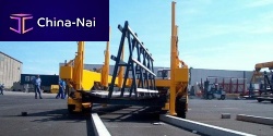 Flatbed trailer TCT 35more than 6 axlestowedfor heavy material handling