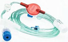 Infusion set with particle contamination filter