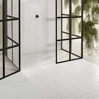 Rectangular shower base BetteFloorabove floortitaniumnon-slip
