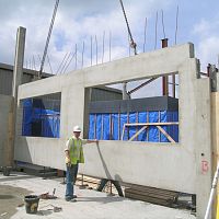 Reinforced concrete wall precast concreteprefab