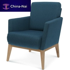 Contemporary armchair Montanafabricbeechgray
