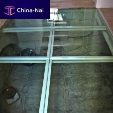 Glass deck slab