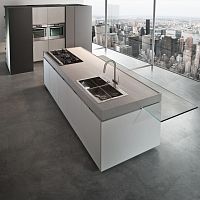 Contemporary kitchen SOYA woodenglassL-shaped