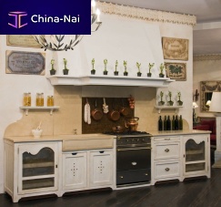 Contemporary kitchen PERIGNONwoodenwith handlelacquered