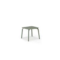 Contemporary coffee table LEAF aluminumaluminum basesquare