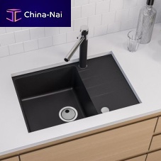 Single-bowl kitchen sink Intermezzo 40with drainboardcompositeundermount