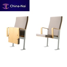 Fabric auditorium seat ALTOwoodenupholsteredfolding