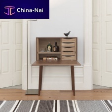 Contemporary mini bar cabinet MISTERoakwalnut