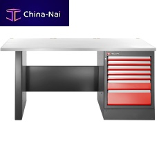 Stainless steel workbench JLS3-2MS7DHfor workshopswith drawerfor heavy loads