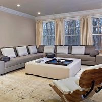 Contemporary ottoman leathersquarecustom