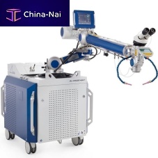 Fiber laser welding system AL-CROSSsemi-automaticon castersfor metal