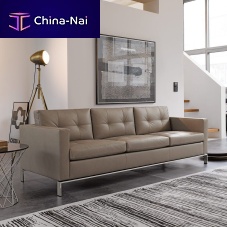 Contemporary sofa FOSTER 502leatherbeigeby Norman Foster