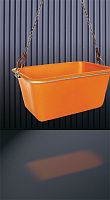 Polyethylene waste container 1225 seriessteelfor urban wasteopen