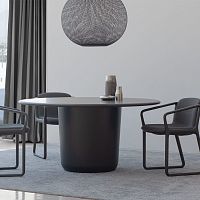 Contemporary dining table ONEoaksolid woodbeech base