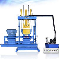 Vertical baling press SVBT2-L2C-400top-loadingfor textileshigh-density