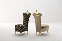 New Baroque design chair ANCELLAindoorfabricupholstered