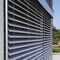 Aluminum solar shading BSOfor facadewindowhorizontal