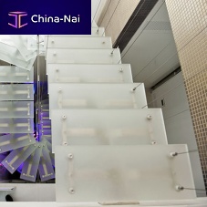 Float glass panel DECORFLOU® translucentetchedbuilding