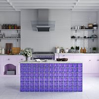 Square glass brick MG/s SOPHISTICATED VIOLETbathroomfor interior wallscolored