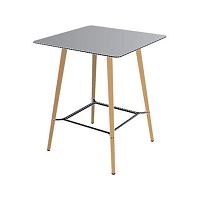 Traditional high bar table PILOTHPLwooden basesquare