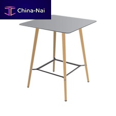 Traditional high bar table PILOTHPLwooden basesquare