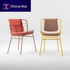 Contemporary chair SKIN MET 0084 indooroutdoorfabric