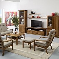Scandinavian design footrest 1260FSfabricleatherteak