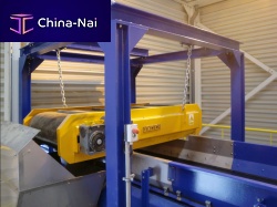 Belt separator magneticrubberfor non-ferrous metals