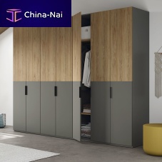 Modular wardrobe Harry contemporarylaminatewith swing doors