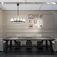 Design table BRISTOLoaksolid woodwooden base