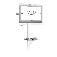 Optotype chart monitor remote-controlled