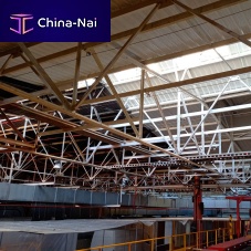 Industrial metal truss roof