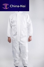 Unisex protective coveralls BSCNCLASS3polyethylene